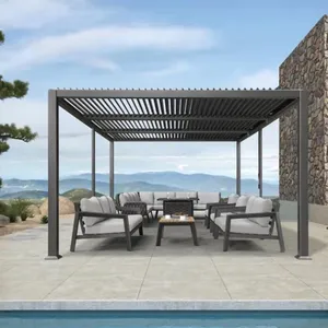 ¿Las pérgolas con persianas traquetean con el viento?