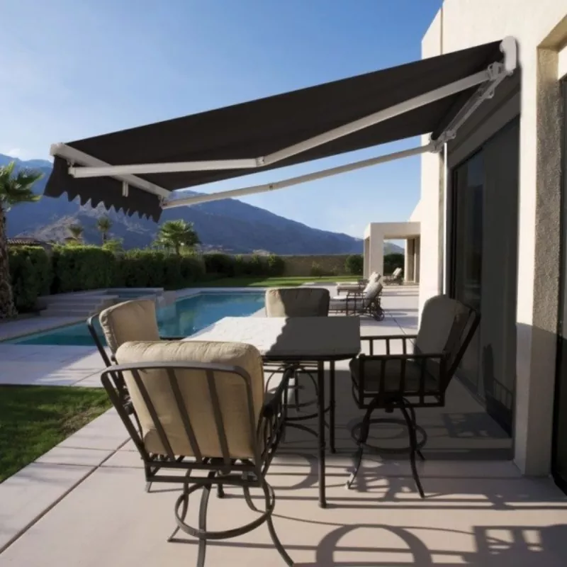 Toldo con brazo plegable para exteriores