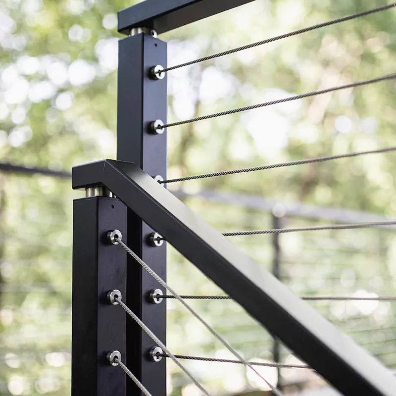 Barandilla de cable de acero inoxidable