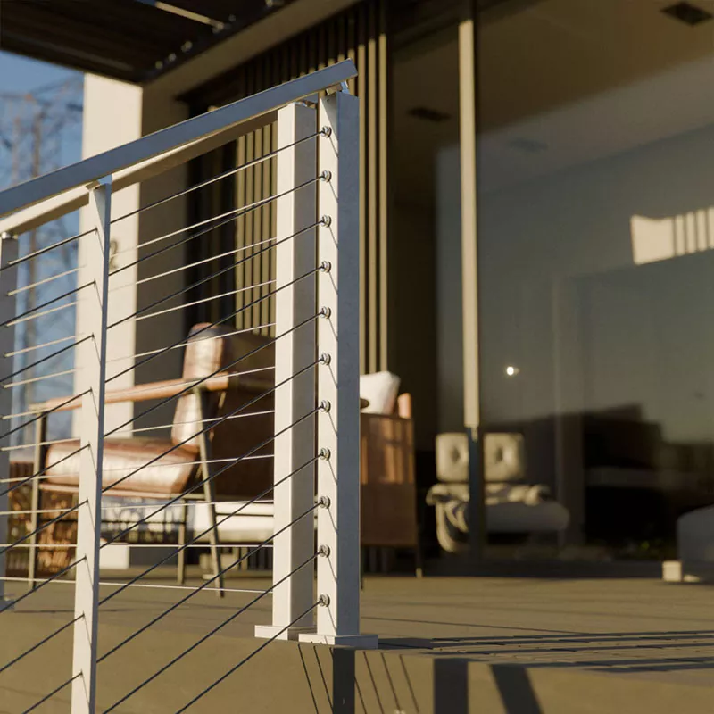 Barandilla de cable inoxidable