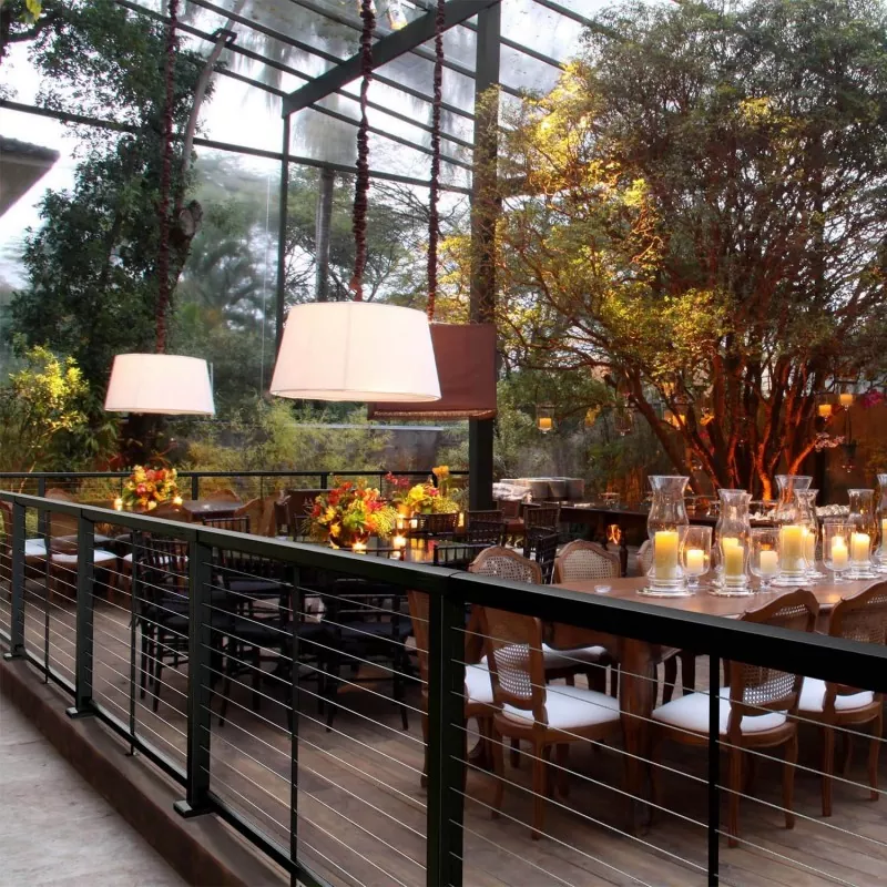 Barandilla de alambre inoxidable