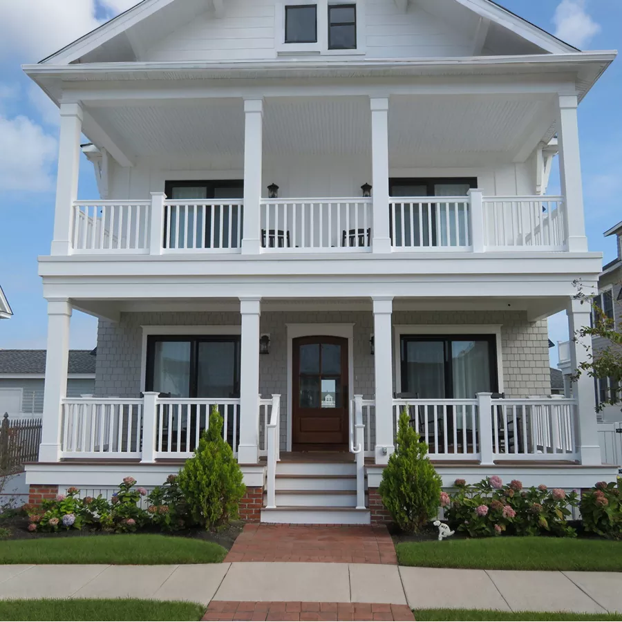Barandilla de vinilo para porche